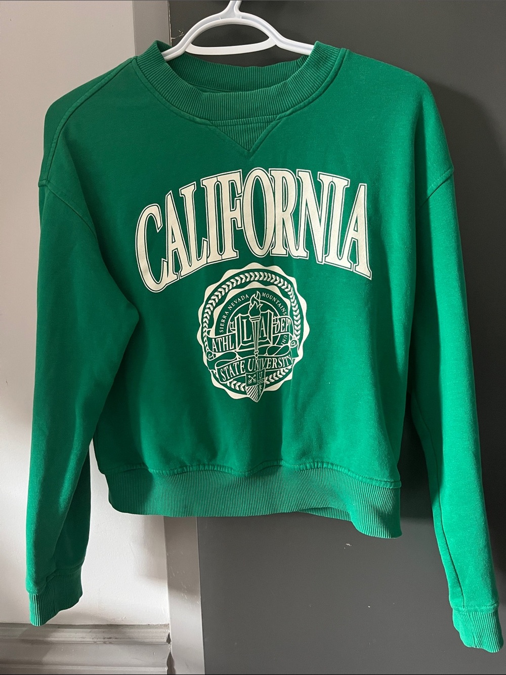 California Graphic Crewneck Sweatshirt - Green